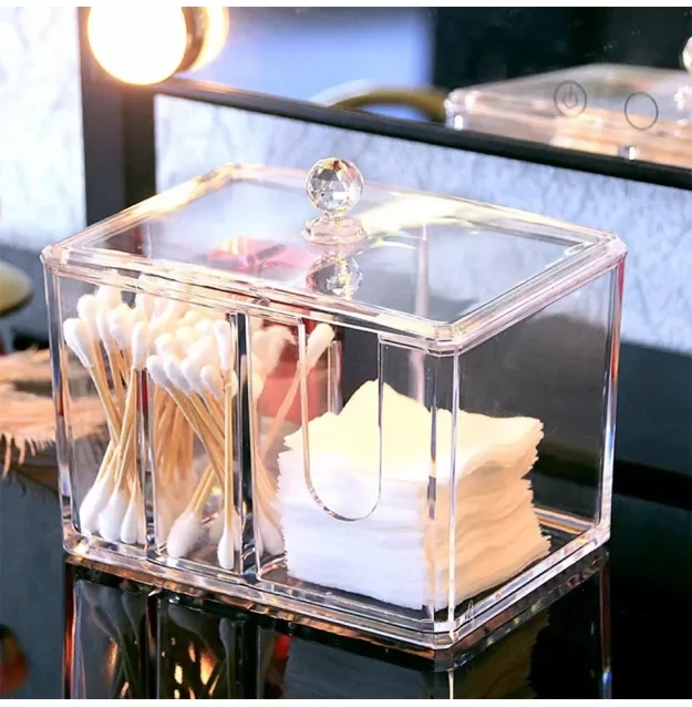 Органайзер контейнер багатофункціональний "Crystal box" прозорий низький