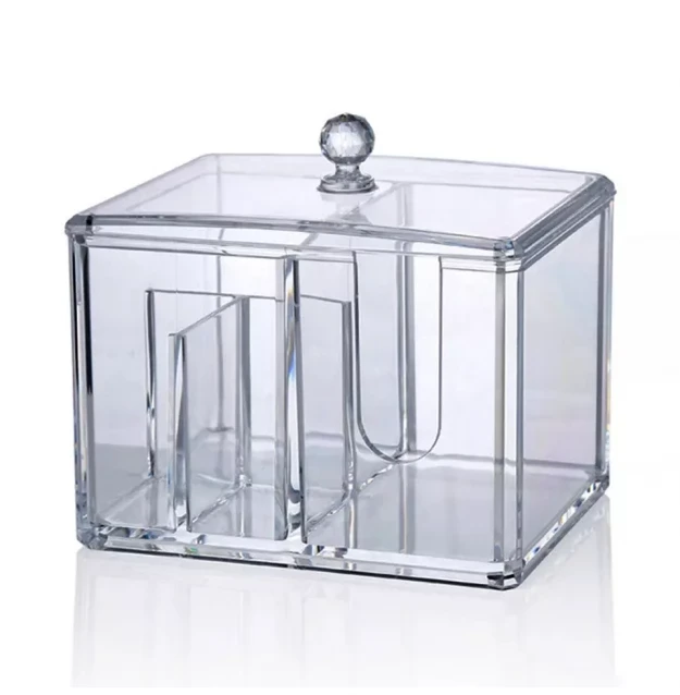 Органайзер контейнер багатофункціональний "Crystal box" прозорий низький