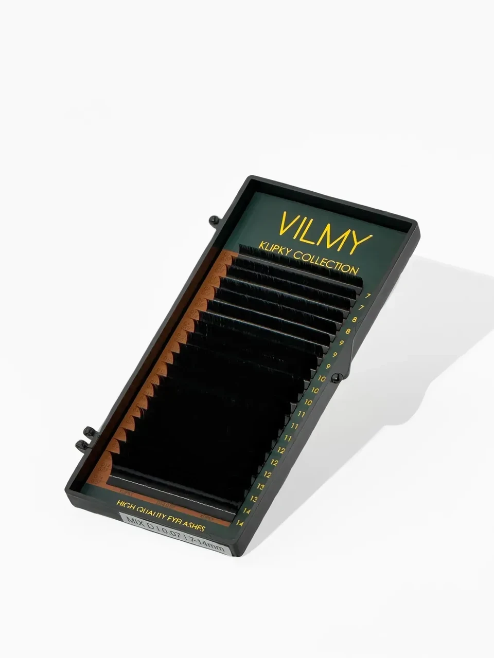 Вії чорні 20 ліній KLIPKY VILMY 0.07LC - 6 мм